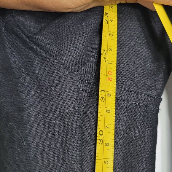 Point Zero Black Mid Rise Straight Leg Cotton Blend Pant Size 30/32 - Picture 13 of 15